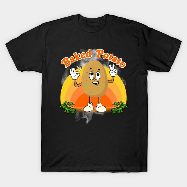 Baked Potato T-Shirt by Kenny The Bartender's Tee Emporium